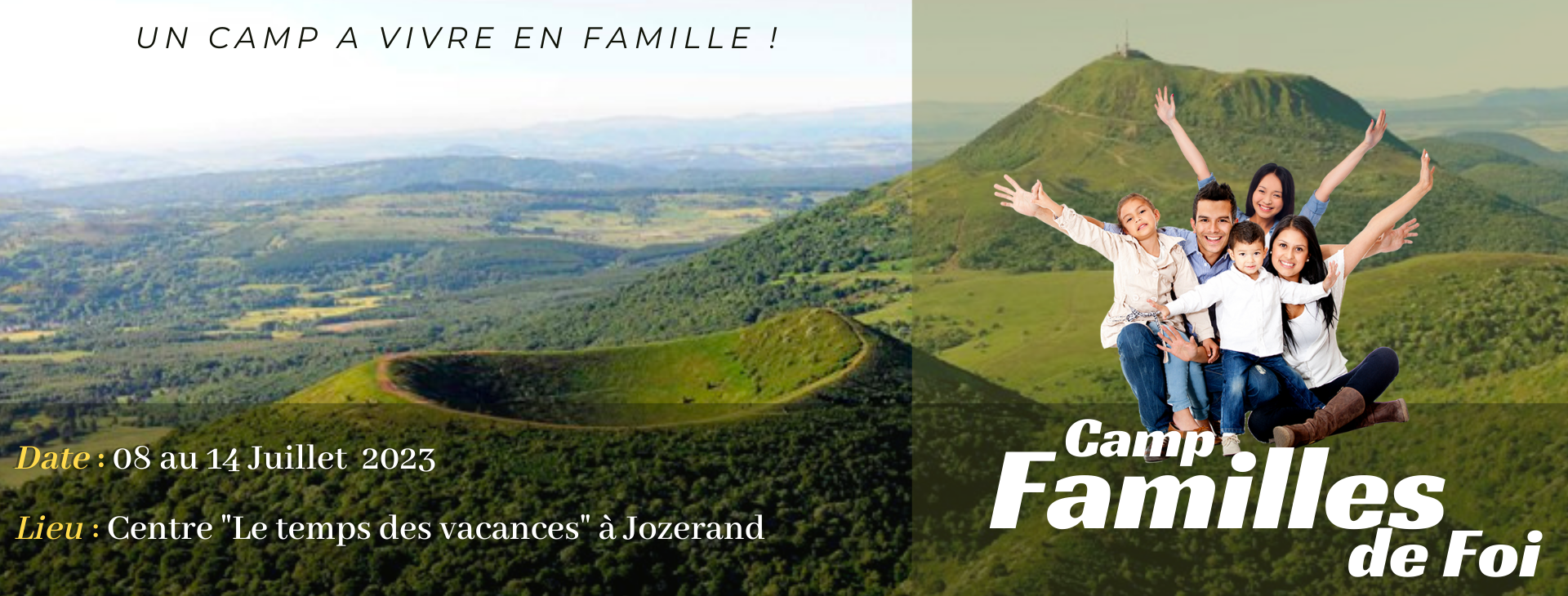 Camp Familles de Foi 2023 - un camp à vivre en famille