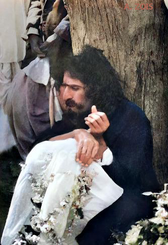 1927 : Meher Baba giving a darshan. Image rendition by Anthony Zois.