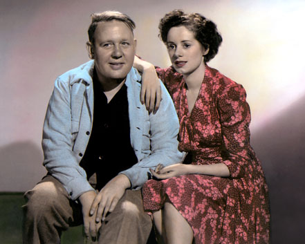 Elsa Lancaster & her husband - Charles Laughton