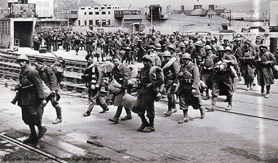 French troops evacuating