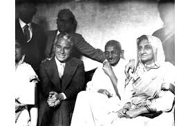 Gandhi with Charlie Chaplin