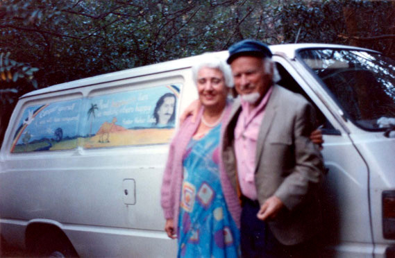 Le with Katie Irani during her visit to Australia in the 1990s