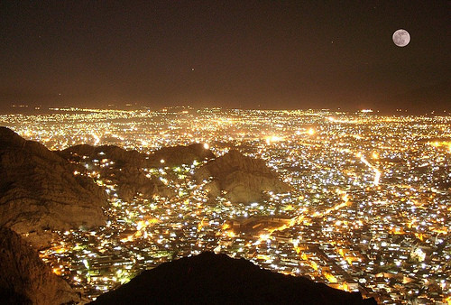Modern Quetta at night