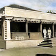 The Agiary / Agiary Temple soon after it opened in the mid-1850s. Image rendered by Anthony Zois.