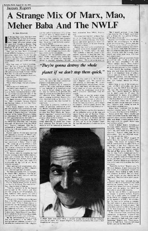 The Barb 1967 ( that is not Meher Baba in the photo )