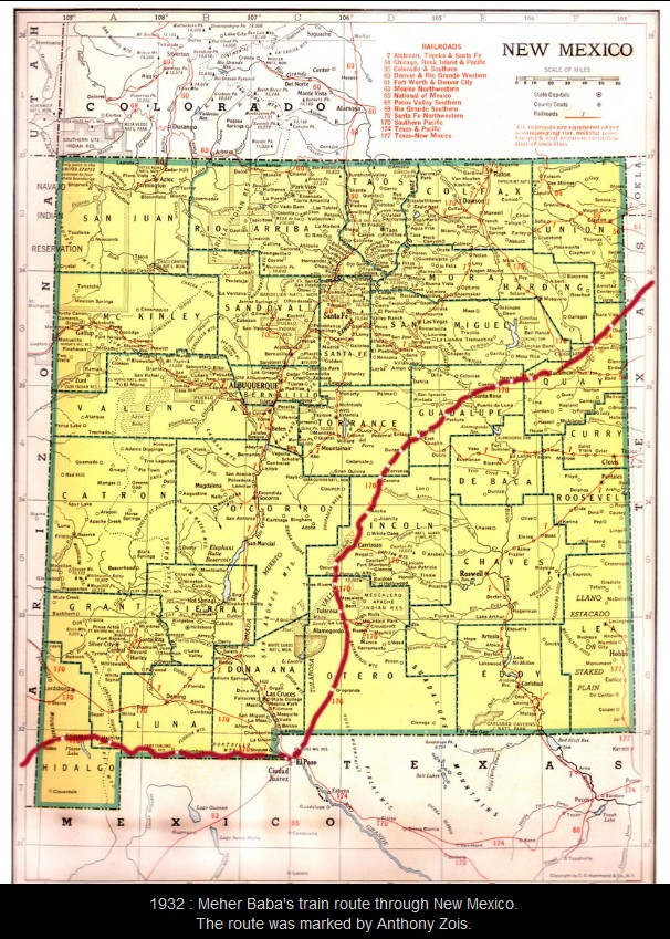 1932 : New Mexico State Rail Route 