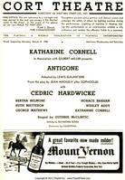 Poster of one of the plays she performed in.