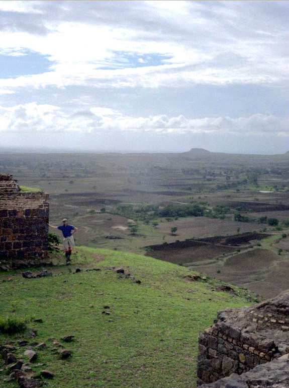 William Donkin on Khandoba Hill near Meherazad, India. Photographed by Bill Reading.