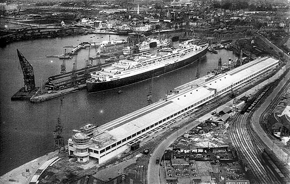 SS Bremen docked in Southampton