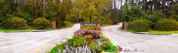 Entrance to Meher Spiritual Centre, Myrtle Beach, S.C., USA