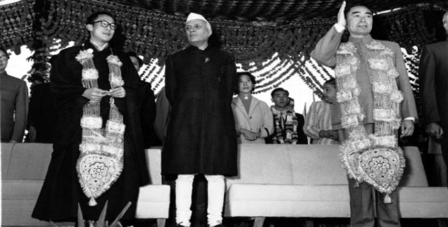 His Holiness the Dalai Lama, Jawaharlal Nehru and Zhou Enlai