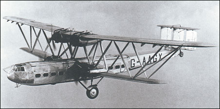 Imperial Airways "Hadrian" ; Handley-Page HP42 plane. Rego # G-AAUE