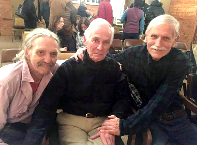 Theus Malmberg (L), Tom Riley & Bill at the Meeting Place, Myrtle Beach Center.