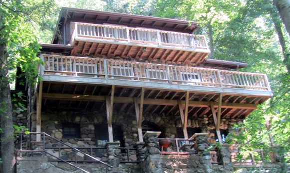 Present day - rear of the house - photo taken by Eric Teperman