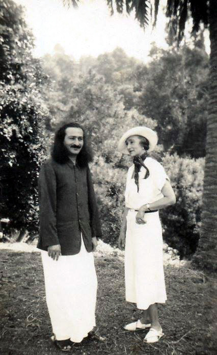 Meher Baba with Norina . Photo courtesy of Charles Haynes.