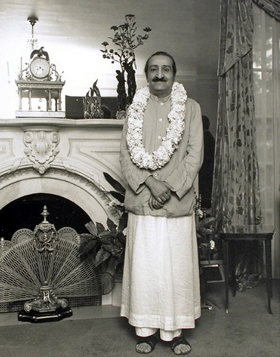 30th July 1956 . Meher Baba at the home of Ivy & terry Duce in Washington D.C.