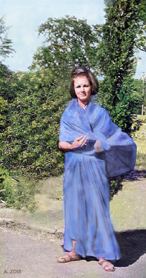  965 :Helen Rowan-Morton in India. Image rendition by Anthony Zois