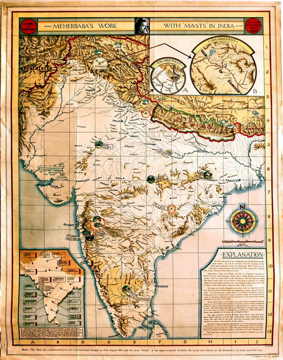 Map insert from "The Wayfarers" book
