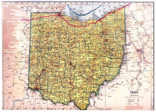 Ohio State Rail Routes
