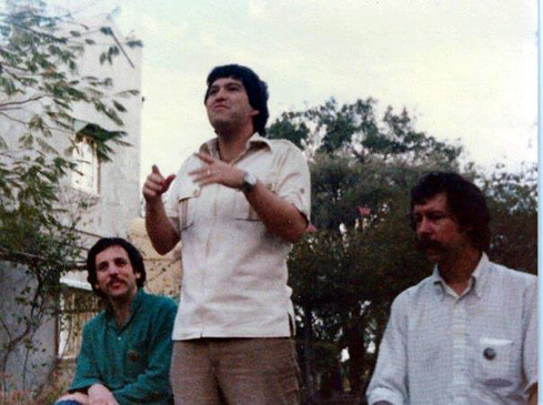 Meherazad : AMATITHI period 1979 (L-R)  Robert, Alan Cohen & Rick Chapman 
