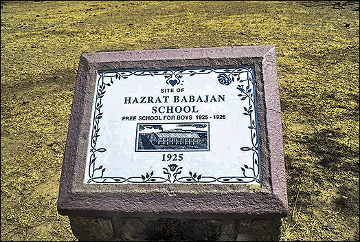 A closer view of the marker. Photo by Paul Liboiron