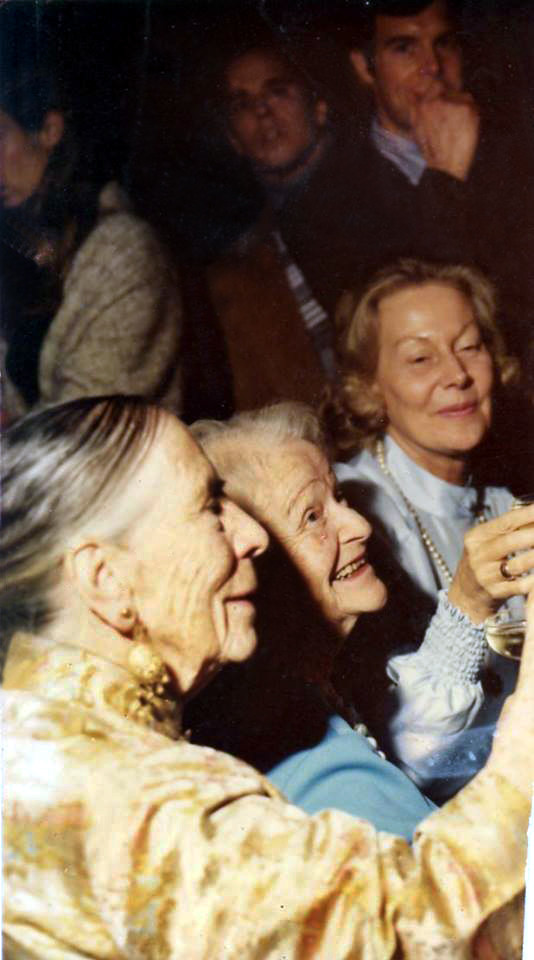 Courtesy of Charles Haynes ; (L-R) Kitty Davy, Elizabrth Patterson & Jane at the Myrtle Beach Center toasting Richard & Laurie Blum's wedding. 