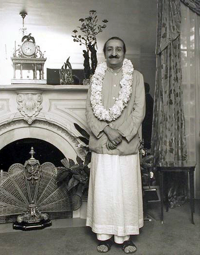 30th July 1956 : Meher Baba in Ivy Duce's home in Washington D.C. - see Glow int. - Nov.2004 issue