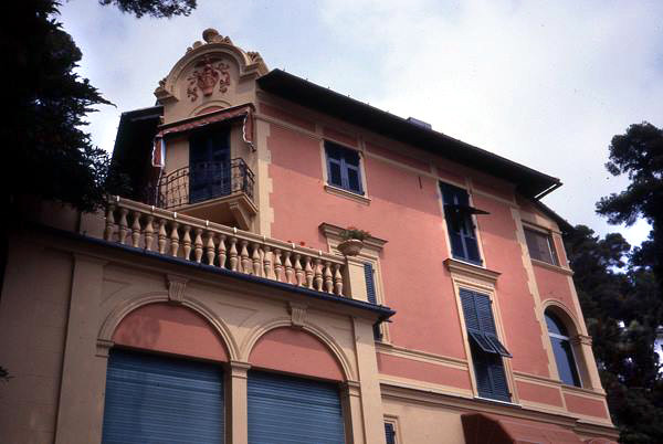 The pink building is where Meher Baba stayed on the 1932 holiday in Pedale on the top floor- Courtesy of Anne  Giles