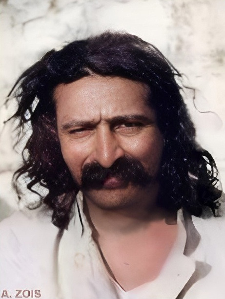 1929 : Meher Baba at Meherabad, India. Image rendition by Anthony Zois.