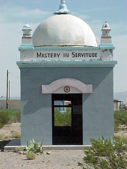  Perfect Man Shrine to Meher Baba, built by Earl Starcher in Columbus, New Mexico