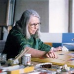 Hedi in her studio