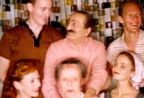 1956 ; [ top ]( l - r ) - Tex Hightower, Baba, Peter Saul - [ bottom ] Bunty Kelly, Margaret Craske & Marie Adair