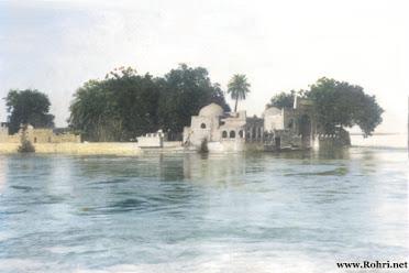 Mustafai Masjid, Sukkur. Coloured by AZ.