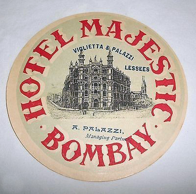 Majestic Hotel, Bombay coaster