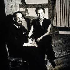 Rudhyar and his second wife, Eya Fechin, at home in New Mexico