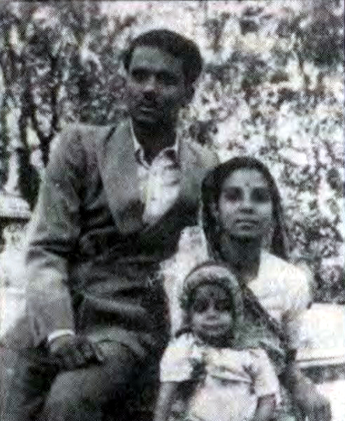 Rajani with his wife & son Sharad -1950s. Courtesy of Amiya Kumar Hazra's book "Seekers of Love".