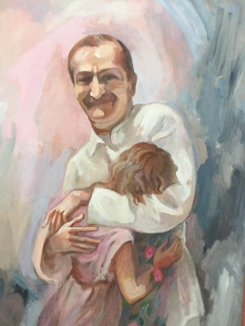 Painting Jurgis did for 1989 Sahavas - photo by Brent Carter