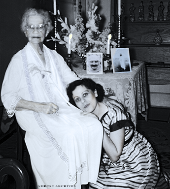 Mildred with Adele Wolkin. Image courtesy of AMBCSC Archives