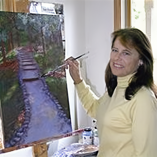 Dale in her studio