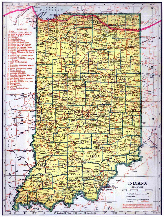 1932 : Indiana State Rail Route