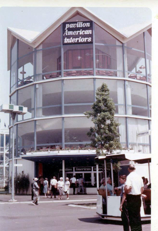 The Meher Baba booth was located within this building. Photo courtesy of Charles Haynes.