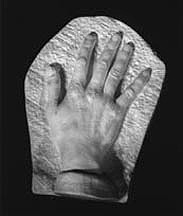 Cast of Baba's hand from the original