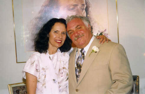 Max and his wife Barbara - Wedding Day