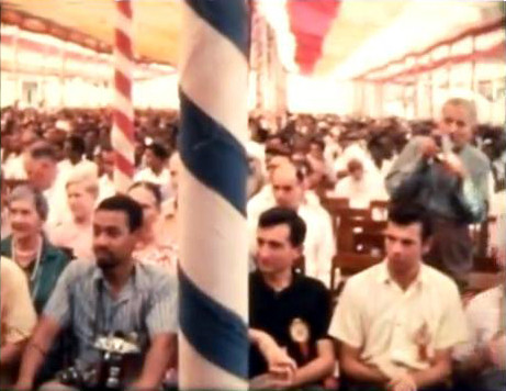 1962 : Joseph taking a photo at the East-West gathering