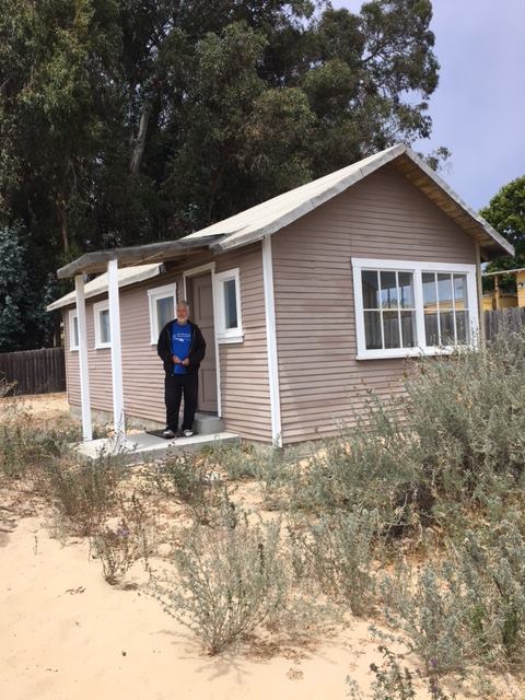 Cabin Meher Baba spent the night in at Oceano, with the Dunites.