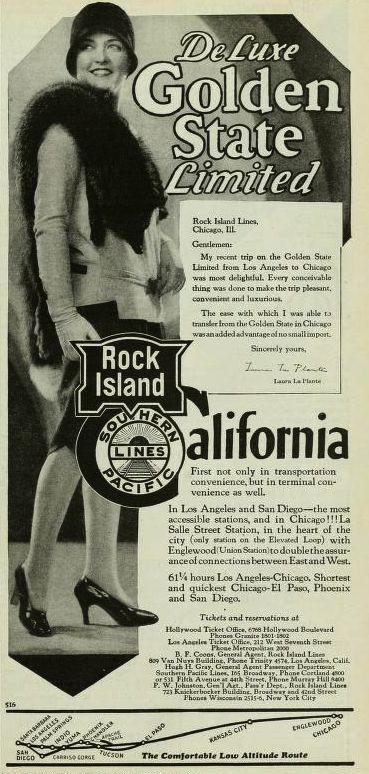 Train promotion magazine advertising