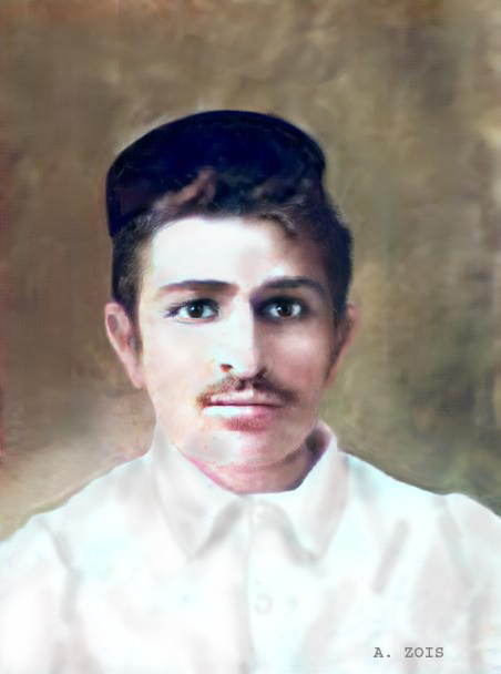 Merwan Irani - Dec. 1915 Poona. Image trimmed, enhanced & rendered by Anthony Zois.