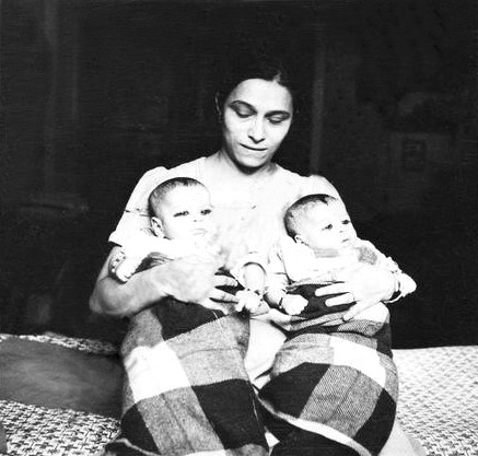 Perin with her twin boys