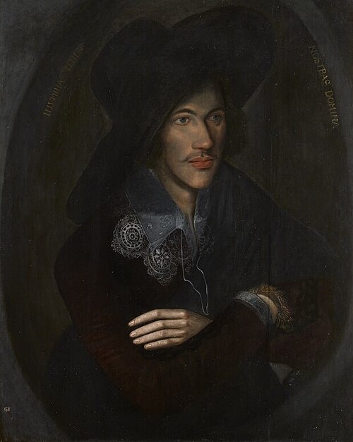  A portrait of Donne as a young man, c. 1595, in the National Portrait Gallery, London