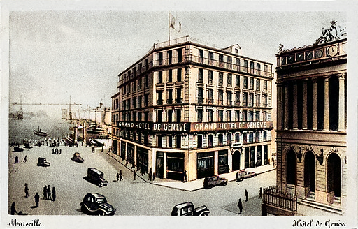 Hotel Geneva, Marseilles. Image coloured by A. Zois.